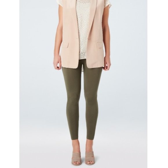 Spanx Cropped Lamn Leggings Olive Green Size 1X NWT - Picture 1 of 10